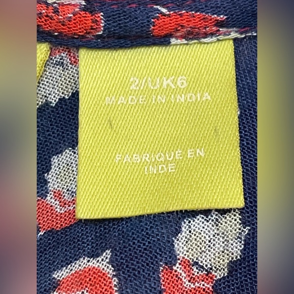 Anthropologie Maeve Gretchen Patchwork Blouse Size 2 - Picture 7 of 10